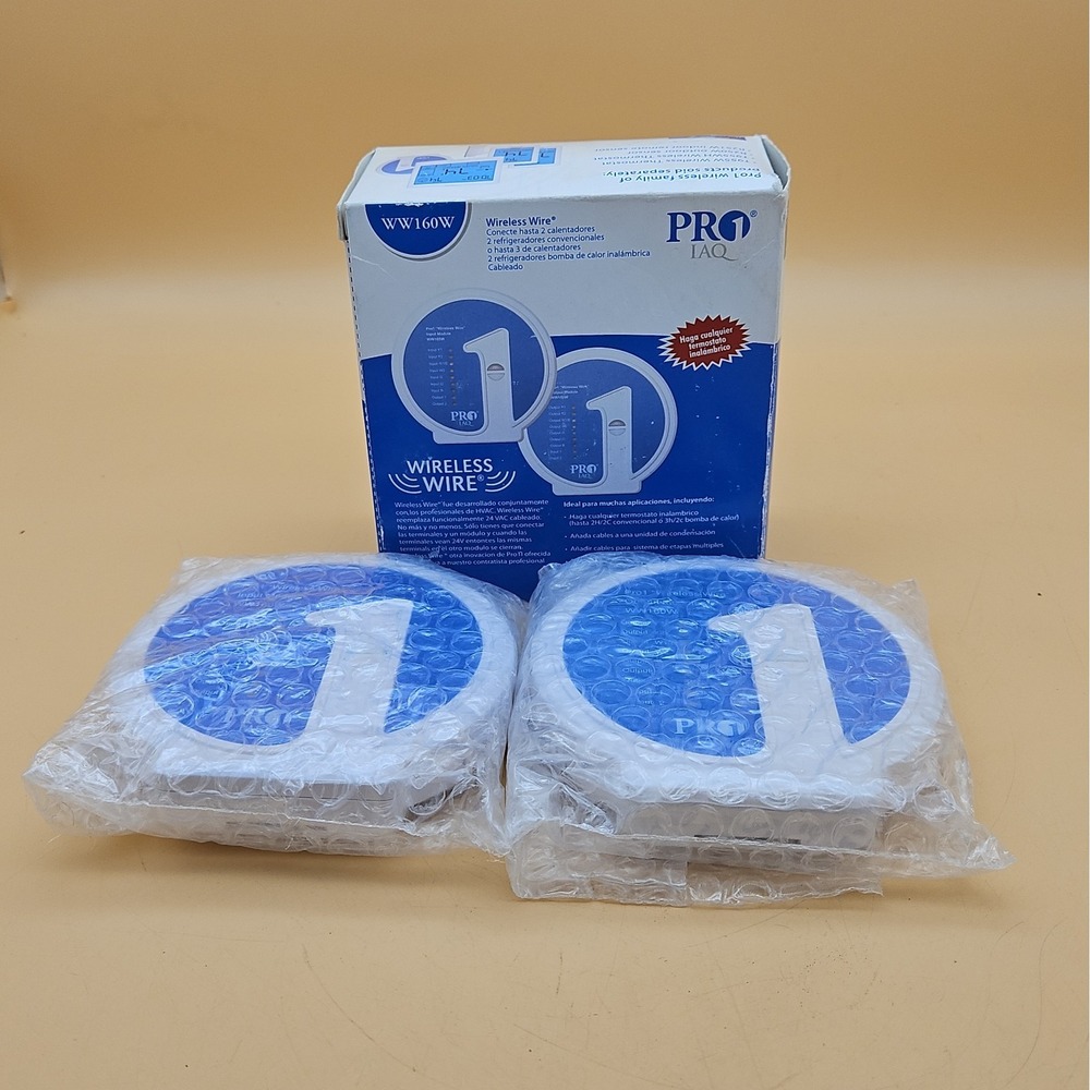 Pro 1 IAQ Wireless Wire WW160W Output Module Set Of 2 New Open Box